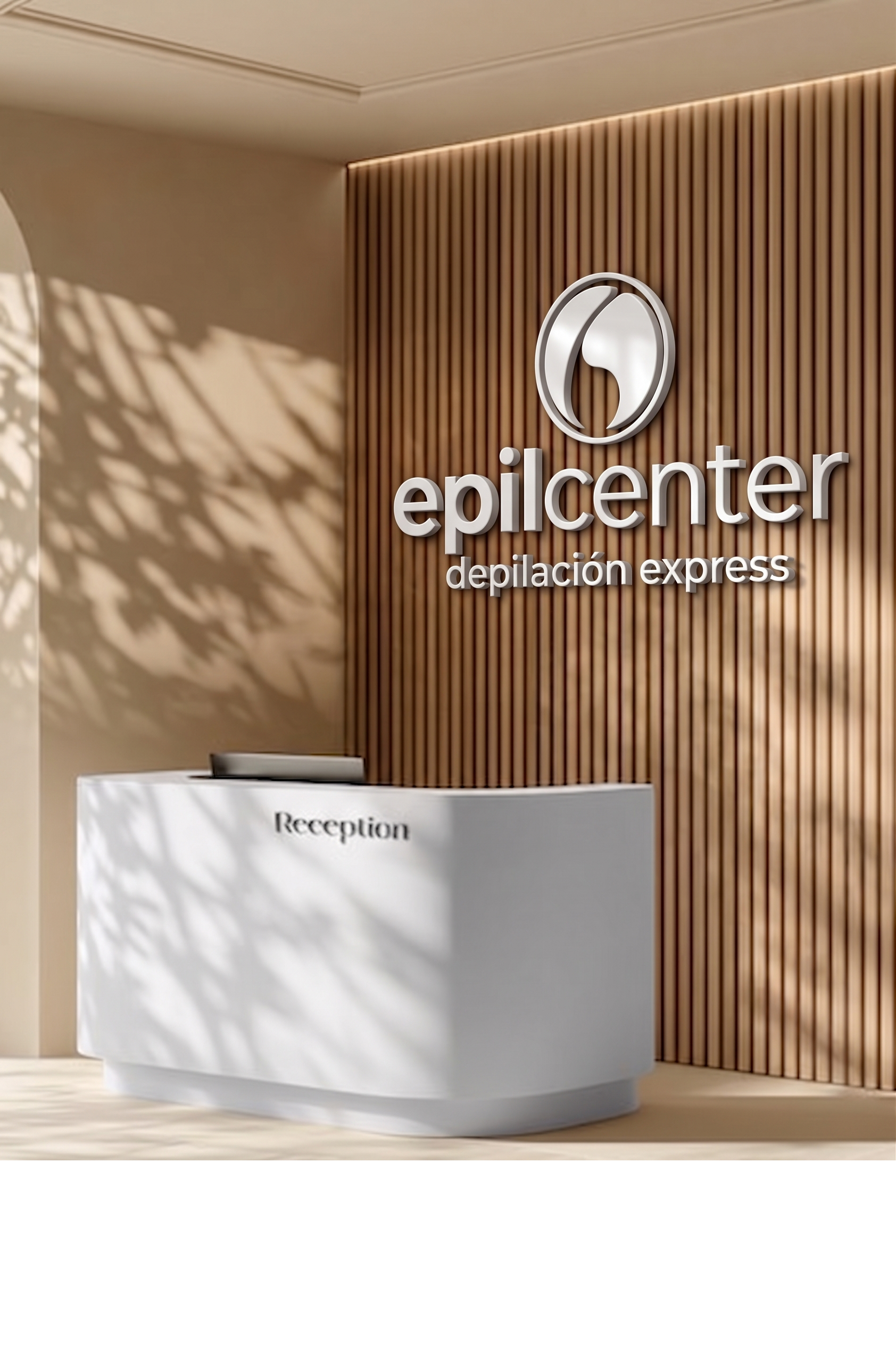 Epilcenter — Reception interior signage