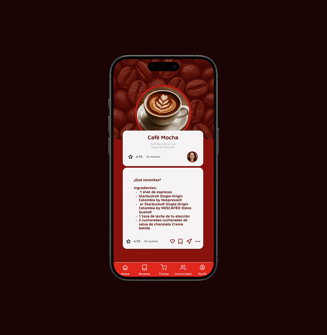 Pantalla — Receta