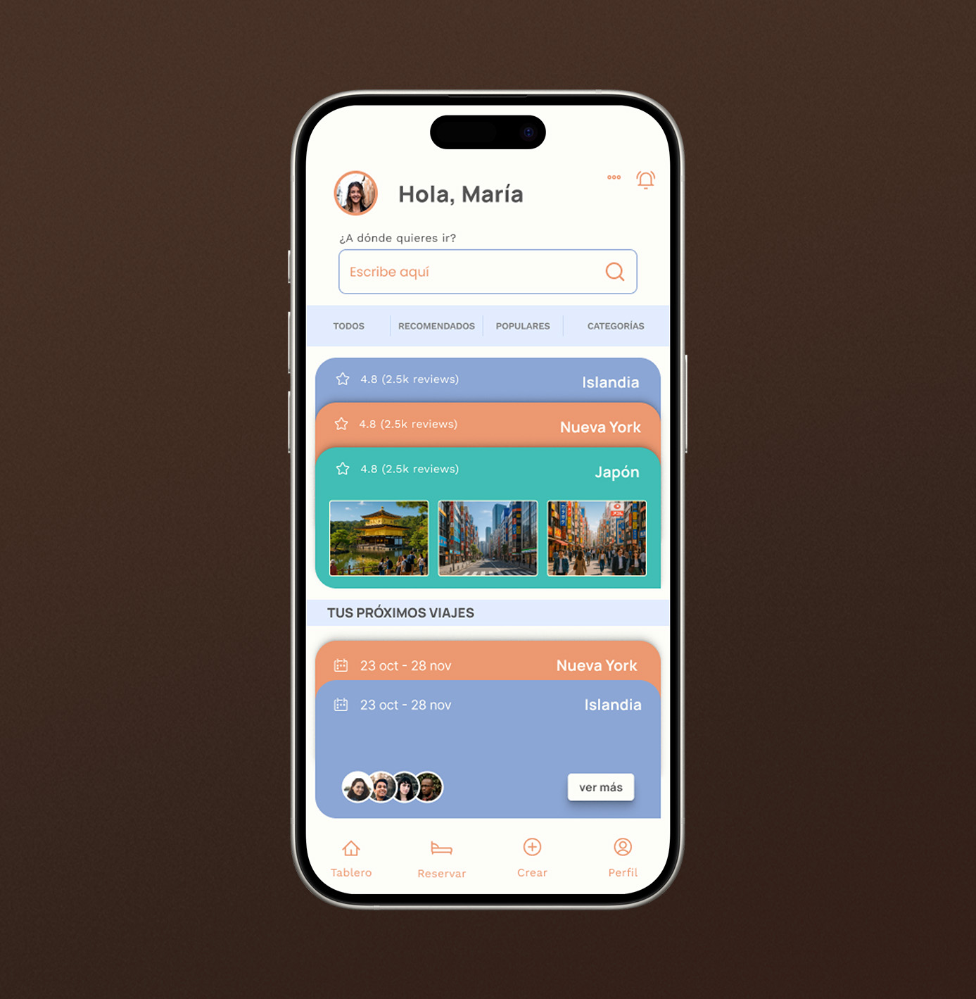 Pantalla — Mis Viajes