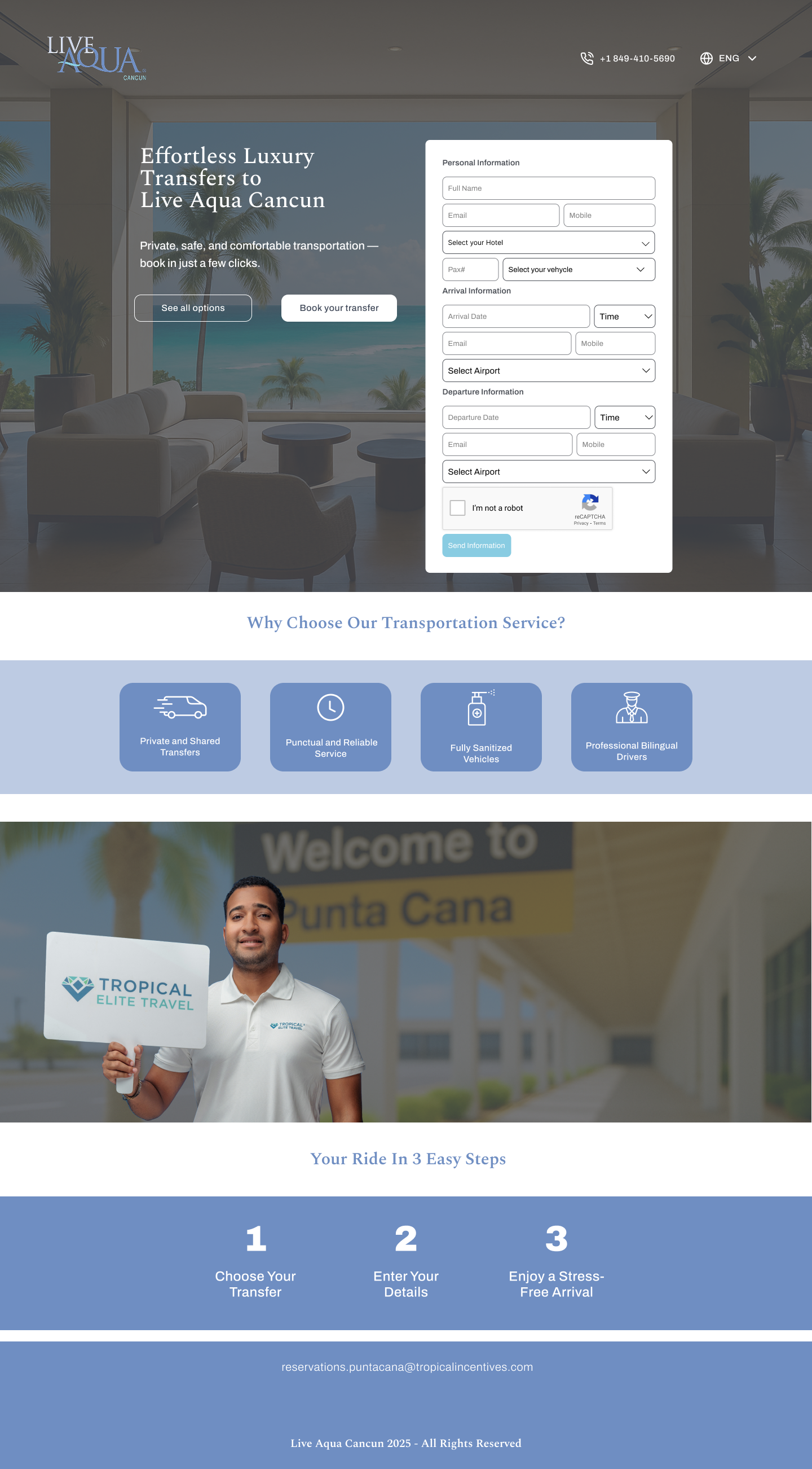 Live Aqua Cancún — Landing Page